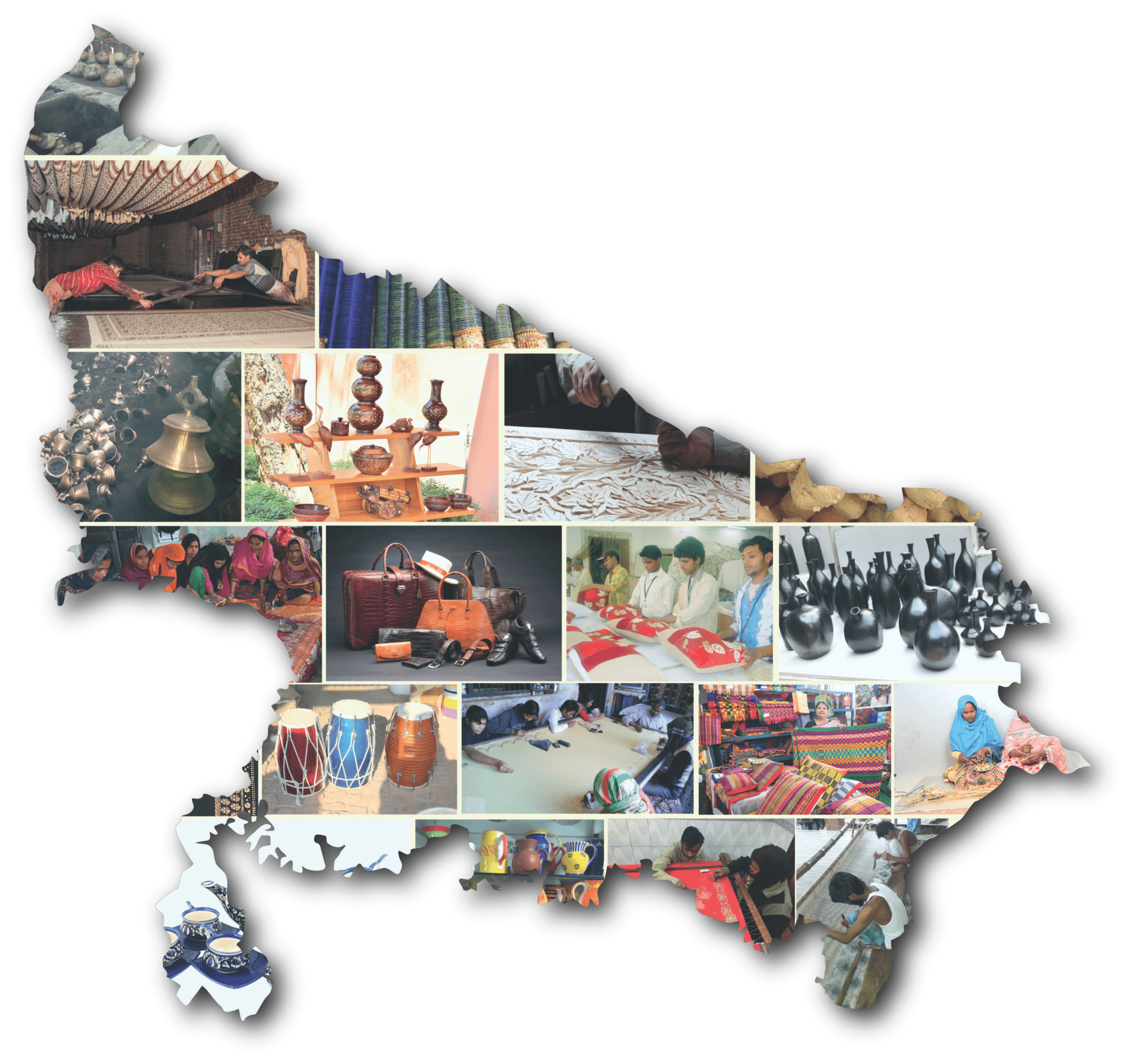 Uttar Pradesh ODOP product map